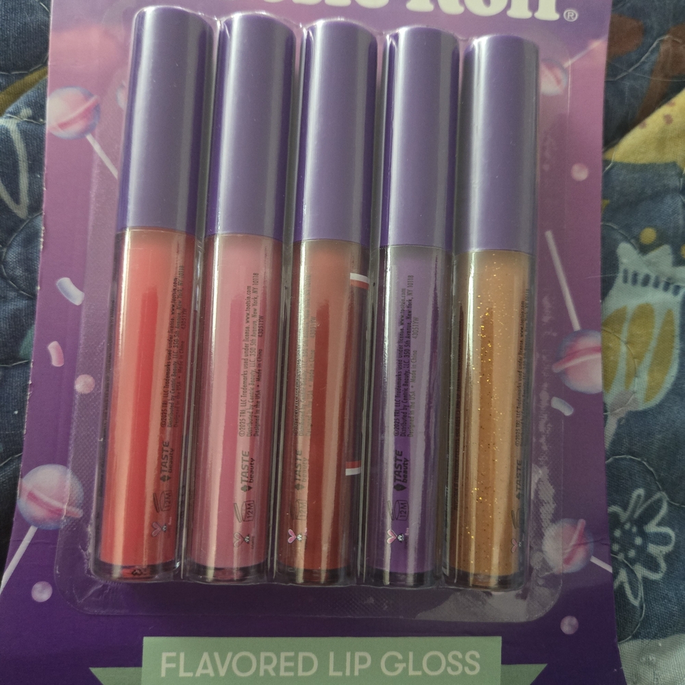 Brand New Taste Beauty Tootsie Roll Set of 5 Flavored Lip Glosses